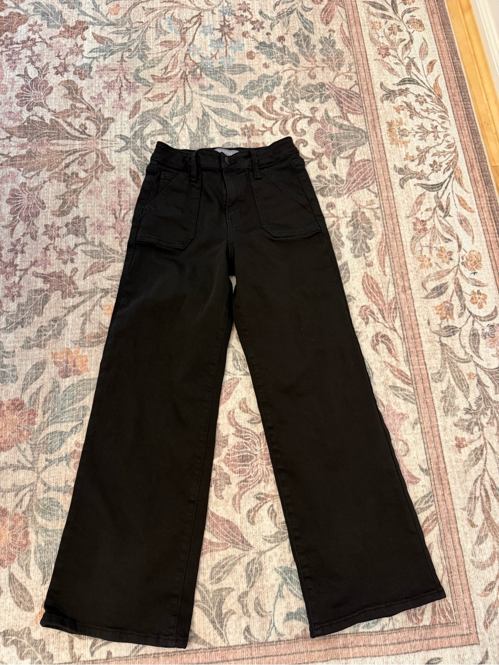 Just USA Black Wide-Leg High-Rise Jeans